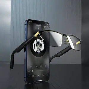Smart Glasses, HD Anti-UV Lens Smart Glasses, Outdoor Sports Music Glasses, HiFi HD Sound Quality Glasses for Call, Wearable, Wireless Smart Glasses