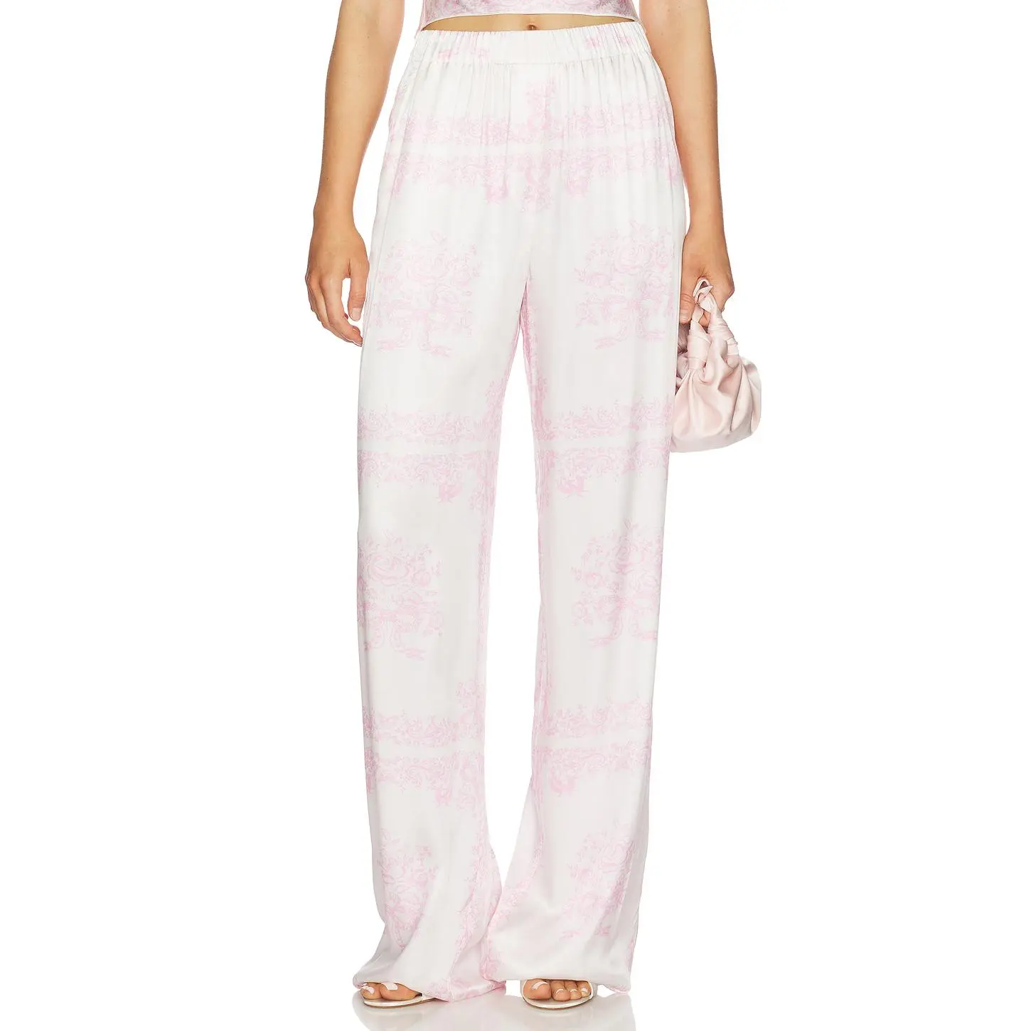 LoveShackFancy Helia Pant in Ivory Heirloom