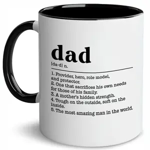 World's Best Dad Ceramic Coffee Mug - Proud Dad Appreciation Gift - Thoughtful Christmas or Birthday Gift for Daddy, 11oz