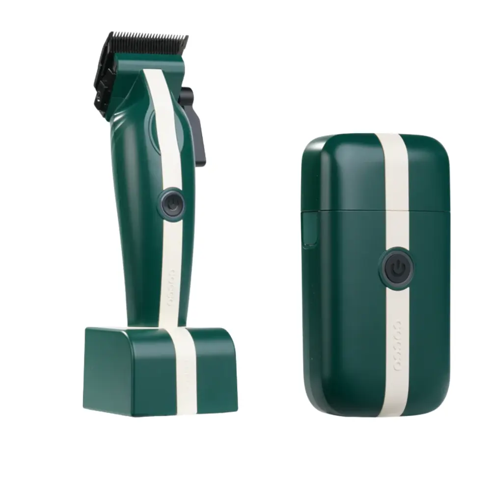 Cocco Veloce Lite Green/White Clipper & Shaver  Combo