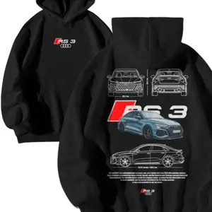 Audi RS3 Hoodie, Sweatshirt, T-shirt, Sport Car Shirt, Cars Shirts, Audi Shirts, Unisex T-shirt, Men Clothing, For Man and For Women Top Menswear