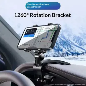 Phone Car Mount for Central Dashboard/Rearview Mirror – Multifunctional In‑Car Navigation Support Bracket