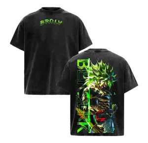 Broly Legendary Saiyan | DBZ/DBS Washed Tee Streetwear Tee Hoodie “Unchained Rage — A Storm Born From Endless Power” — For Anime Fans, For Drops That Hit With Savage Energy