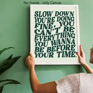 Pop Music Lyric Wall Art Poster Set, Home Decor Canvas Prints, Positive Words Dorm Bedroom Decoration, Unframed Text Posters, Modern Home Decor, Song Lyrics Print