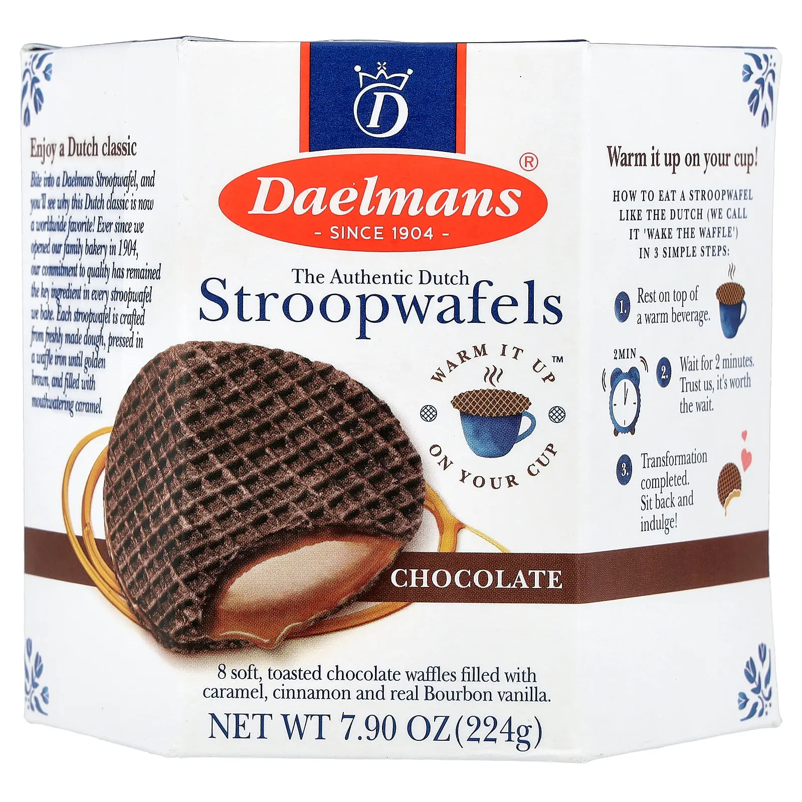 Daelmans Stroopwafels, Chocolate, 8 Waffles, 7.9 oz (224 g) Daelmans Stroopwafels, Chocolate, 8 Waffles, 7.9 oz (224 g)