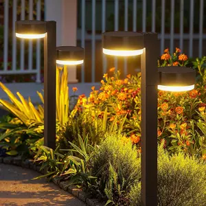 Solar Pathway Lights Outdoor , 4 Pack with 8  Solar Lights Outdoor Super Bright Up to 12Hrs, Auto On/Off Garden Light for Yard Patio Path Walkway Driveway Outside Decor