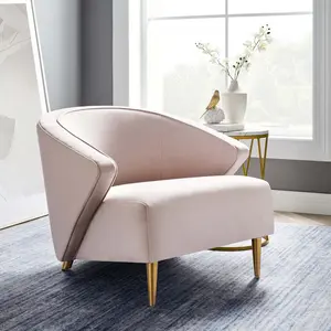Modway Odyssey Performance Velvet Armchair in Pink