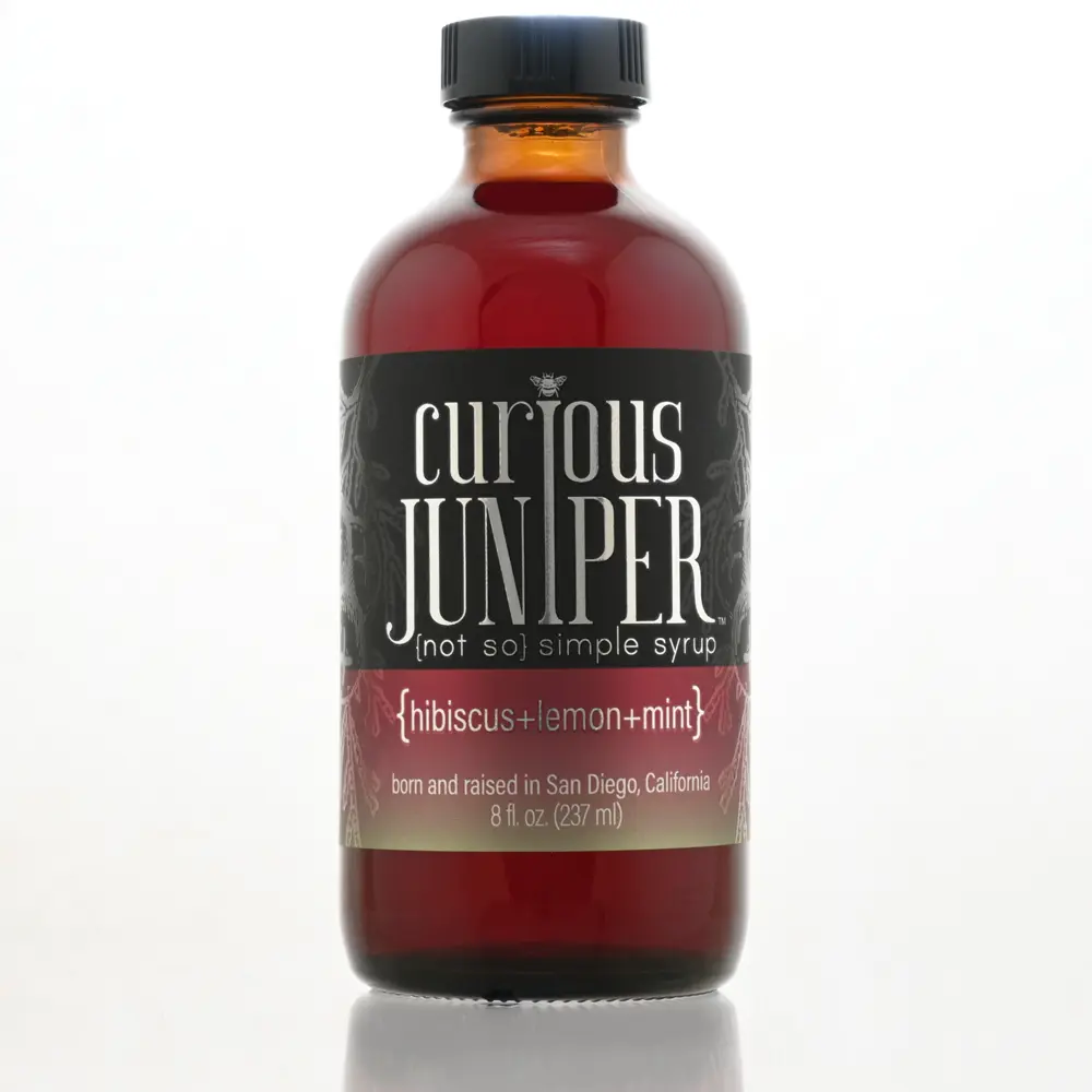 {hibiscus+lemon+mint} - 8 oz - not so simple syrup