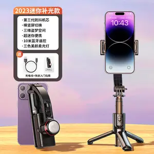 CYKE Mini Handheld Stabilizer with Light and Phone Mount Aluminium Compact