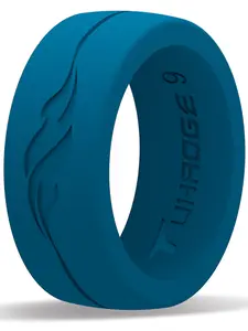 Men's Silicone Wedding Ring, Creative Silicone Ring, 0.35in Wide, 0.059in Thick, Durable & Comfortable, Perfect for Daily Wear, Wedding Promise Rings