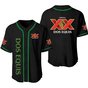 Stylish Black Beer Jersey for Fans and Celebrations Customizable Baseball Jersey