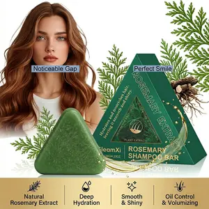 Herbal shampoo soap 120g, nourishes hair, improves quality, strengthens roots, soothes frizz and dryness, cleanses scalp, convenient for daily use rosemary calm Anti-Dandruff Gentle natural bar
