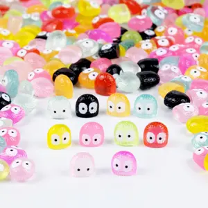 50/110pcs Resin Miniature Eyeless Elves, Glow-In-The-Dark Animal Models, Collectible Figurines, Home Decor, Office Desk, Bookshelf, Aquarium, Garden Decoration