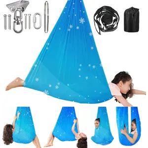 Double LAYER Safe Sensory Swing for  Adults Pod Swing Special Needs Indoor Outdoor Swing Hanger Hammock for Calming & Relaxing, ,  Aspergers  Cuddle,  Sensory Chair Seat