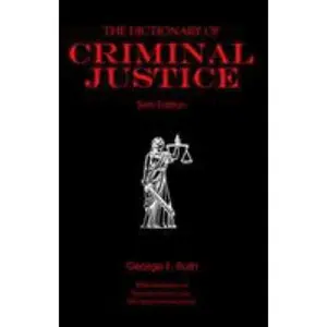 USED-Dictionary of Criminal Justice (Focus) by George Rush (Paperback)