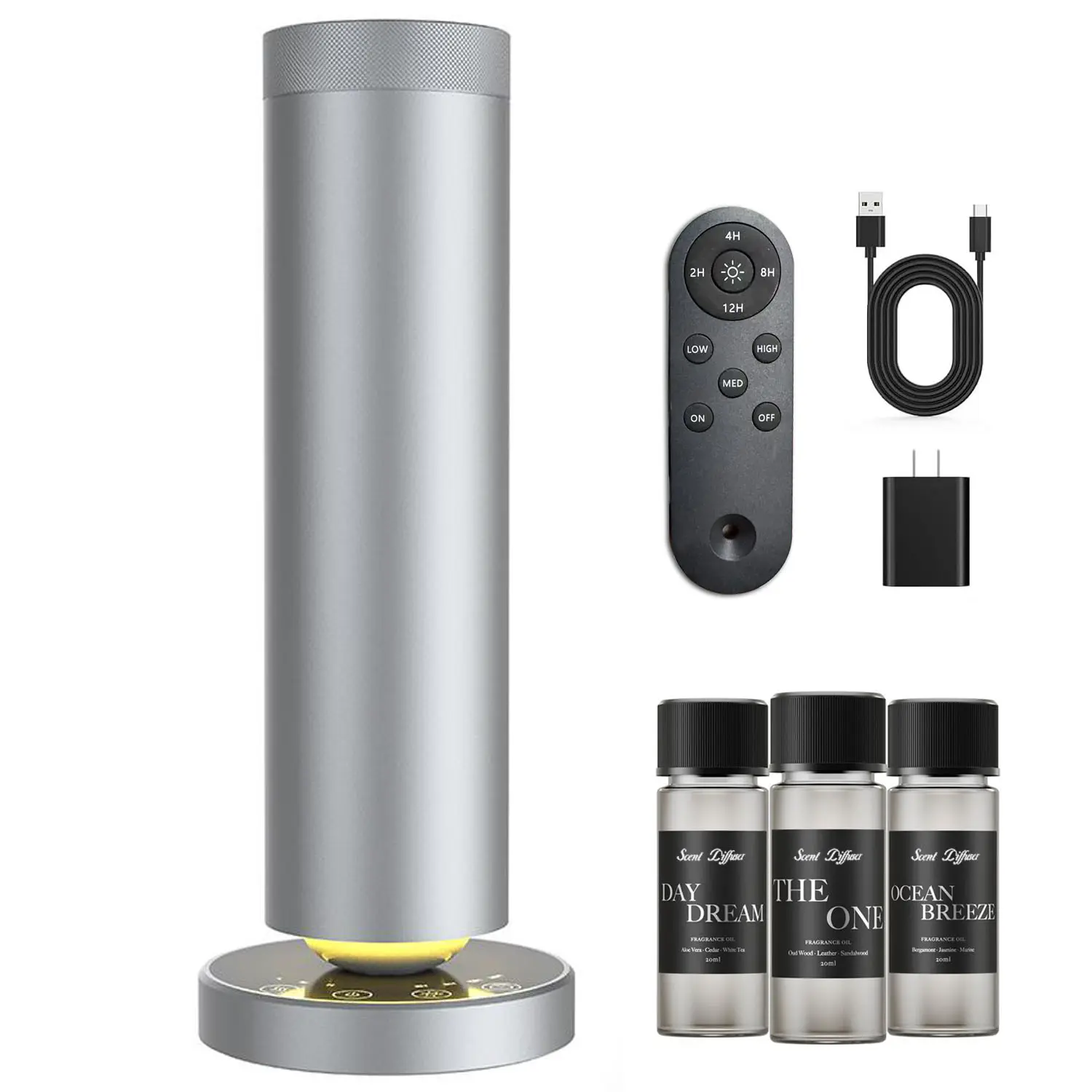 Hotel Series Studio Pro Scent Diffuser Discovery Kit  Built-in LED light Cover 1000 sq/ft  3 Luxury Hotel Inspired Scents Oil Set Fragrance Cold Air Wireless Eco-Friendly Gift hotels  cents