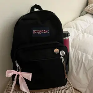 JanSport Black Backpack,  SuperBreak Backpack, Durable, Lightweight, Minimalist Style, Basic Bag, Best Bag For College, School