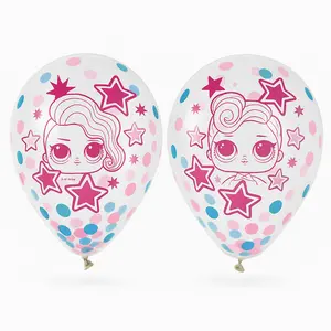 LOL Surprise! "Together 4-Eva" Confetti Latex Balloons - 12" (6 Pack)