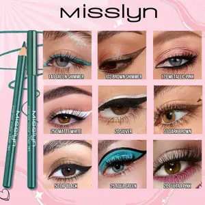 Misslyn Intense Color Liner, Eyeshadow & Eyeliner Pencil, Sharpenable Eyeliner Pencil, Ultra-Pigmented, Blendable, Cruelty-free, Smooth, Long Lasting, Highly Pigmented, No Smudging, Smooth Soft Gliding for Halloween