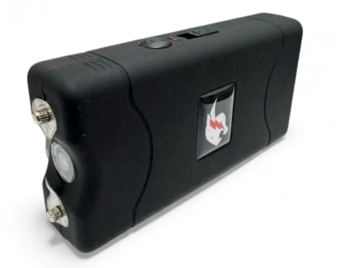 Rechargeable Personal Safety Device with Built-In LED Light for Home Improvement Portable Lighting Needs.