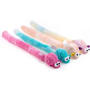 4 Packs 15 Inch Long Soft Plush  Toys Mice with  Rustle Sound Small  Activity Interactive