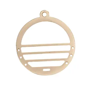 24.5mm Centerline Round Charm - Beadable with 11/0 Seed Beads - Zinc - Available in 7 Finishes - Sold by the Piece - K155