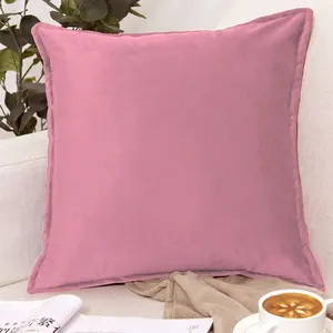 Style Solid Color Velvet Pillow Cover, Living Room Sofa Cushion, Bedroom Bed Headrest, Luxurious Swan Velvet (no Filling) Multiple Colors Available