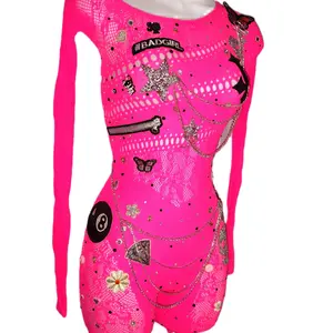 Shocker Hot Pink Custom Romper
