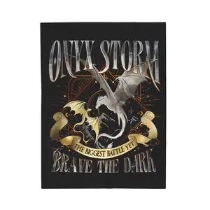 Fourthh Wing Reading Fantasy Book Drag0n Cozy Plush Fleece Blanket, Warm Throw for Home Office Travel Camping, Decoration for Bed Sofa Living Room