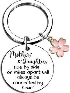 Mother & Daughter Keychain Gift – Funny Meaningful Birthday Present for Mom from Daughter/Kids – Unique Women’s Gift for Mother’s Day, Anniversary, Christmas & Gratitude Keepsake