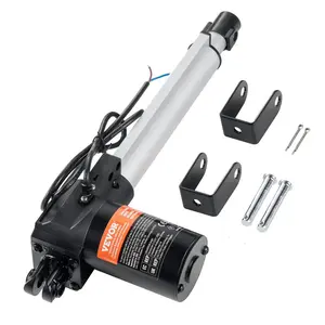 VEVOR Linear Actuator 12V, 8 Inch Heavy Duty 1320lbs/6000N Linear Actuator, 0.19/s Linear Motion Actuator with Mounting Bracket IP44 Protection for Electric Door Industrial Machinery Vessels Cargo