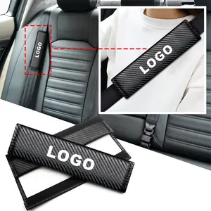Car Seatbelt Shoulder Protector Cover, Car Logo Design Safety Belt Guard, Vehicle Decoration Protection Accessory