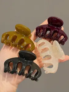 Solid Color Hair Claws, Casual Versatile Hair Accessories for Women, Minimalist Headwear Suitable for Daily Use, Fashion Hair Accessories for Party, Claw Clip