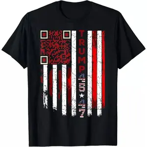 Funny QR Scan Me President Trump 45 47 Trump Dancing Code T-Shirt