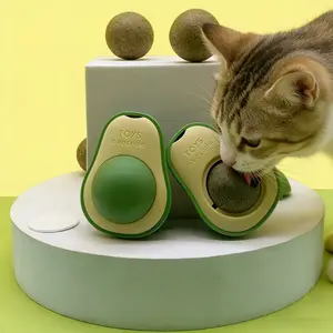 Wall-Mounted Catnip Chew Toy | 360° Spinning Ball for Cats’ Dental Care & Fun