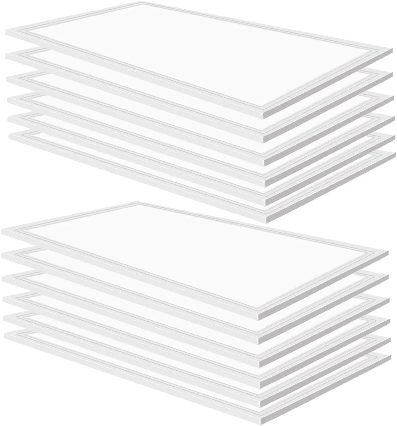 SEURON 12Pack 2x4ft 75W LED Troffer Panel Light 7800 Lumens 5000K Warm White Energy Efficient 0-10V Dimmable 2x4 Recessed Edge-Lit Troffer Fixture for Office Kitchen,ETL Listed