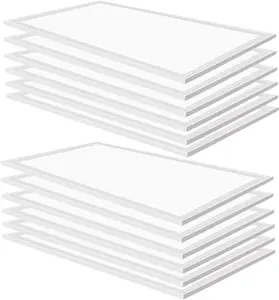 SEURON 12Pack 2x4ft 75W LED Troffer Panel Light 7800 Lumens 5000K Warm White Energy Efficient 0-10V Dimmable 2x4 Recessed Edge-Lit Troffer Fixture for Office Kitchen,ETL Listed