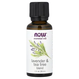 NOW Foods Essential Oils, Lavender & Tea Tree Blend, 1 fl oz (30 ml)