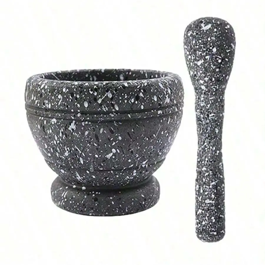Resin pestle and mortar set, natural spice and herb blending grinder, grinding bowl set, small bowl grinder, spice and herb grinder, pill grinder, Cooking Utensils, Kitchenware
