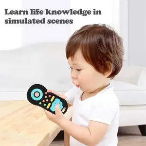 Silicone Teethers for Babies 0-6 Months, Teething Toys for Babies 6-12 Months, Baby Remote Control Toy, Infant Toys 0-3 Months, Sensory Chew Toys, Toddler Newborn Baby Girl Boy Gifts