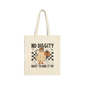 No Diggity Bout to Back It Up, Funny Halloween Tote Bag