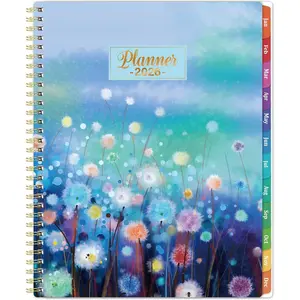 2026 Planner - Planner 2026, Weekly and Monthly Planner 2026, 2026 Calendar Planner, Jan. 2026 - Dec. 2026, 11" x 8.5", Colorful Tabs,  Pocket, Holidays, -Wire Binding