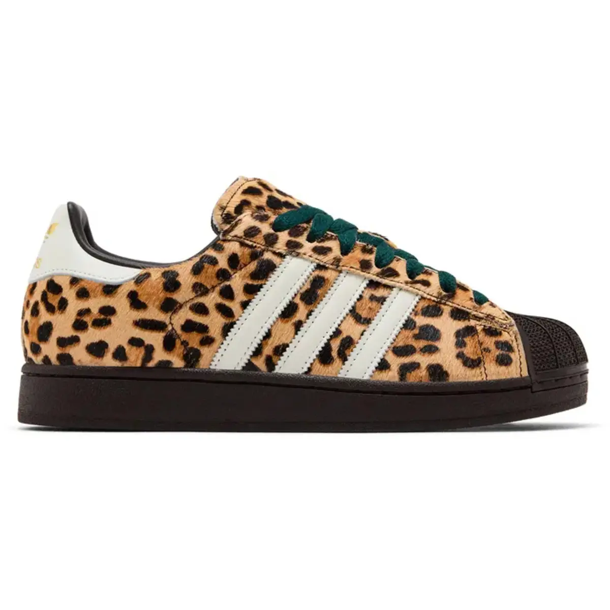 adidas Superstar II Leopard Dark Brown Ivory Women's Fashion Shoes New