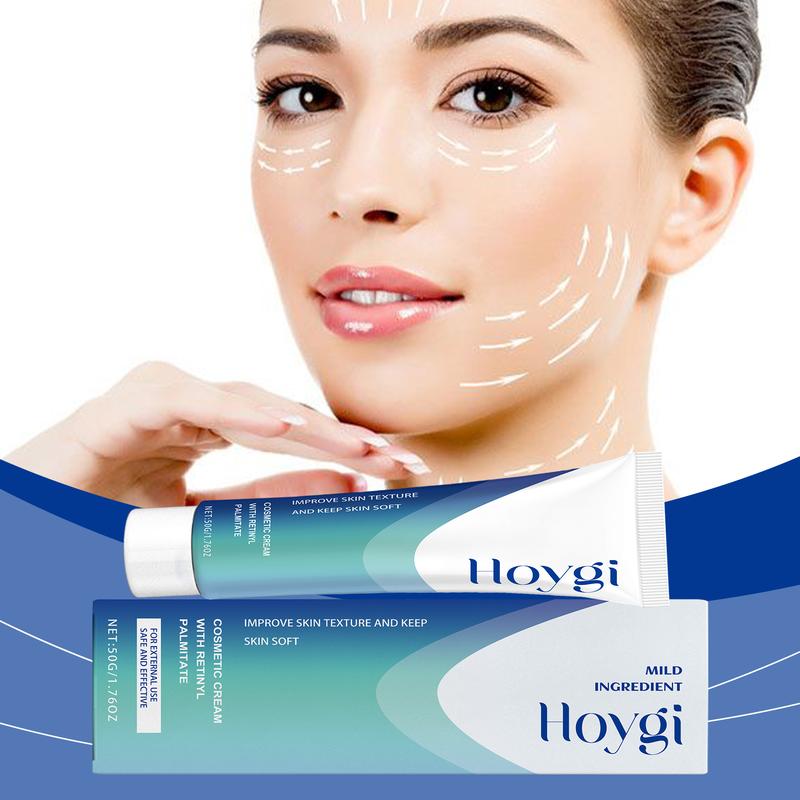 Hoygi Retinol Cream hydrates, moisturizes and nourishes the facial skin, reduces fine lines, improves skin texture and tightens the face