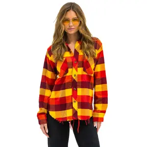 PLAID FLANNEL WESTERN SHIRT - SURFY PLAID