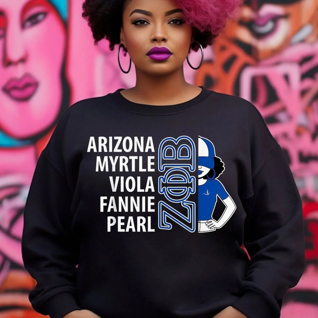 Zeta Phi Beta Sweatshirt. Zeta 1920 Sweatshirt. Zetas, ZPhiB, Finer Women.