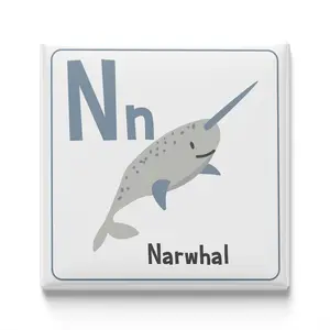 Animal Alphabet Magnet – N
