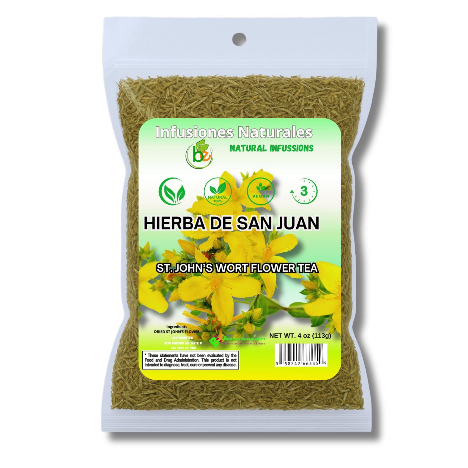 VIRAL Natural Infusions St. John's Wort Flower TEA 4 oz | TE HIERBA DE SAN JUAN 4 oz - 100% Natural & Aromatic Herbal Beverage