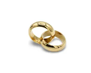 Double Ring - Elegant Gold-Tone Double Band Ring