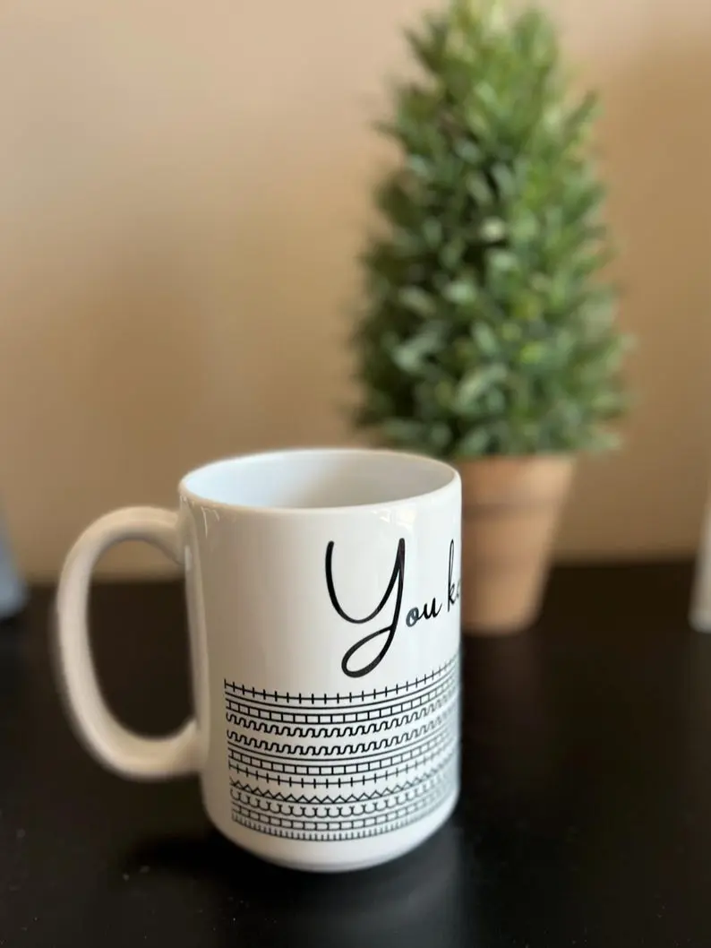 "You Keep Me Sane" Coffee Mug, Gift for Work Bestie, Funny Coffee Mug, Unique Gift Idea, Modern Coffee Lover Gift